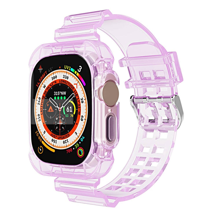 Helt vildt elegant Apple Watch Ultra Silikone Rem - Lilla#serie_7