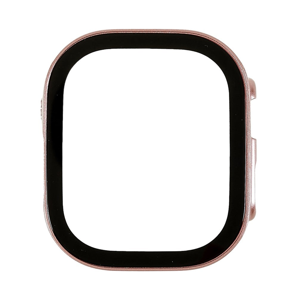 Vildt Godt Apple Watch Ultra Cover med Skærmbeskytter i Plastik og Hærdet Glas - Pink#serie_5