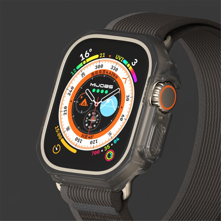 Rigtigt Fint Apple Watch Ultra Plastik Cover - Sort#serie_1