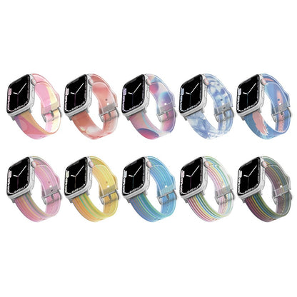 Super sejt Universal Apple Silikone Rem - Blå#serie_6