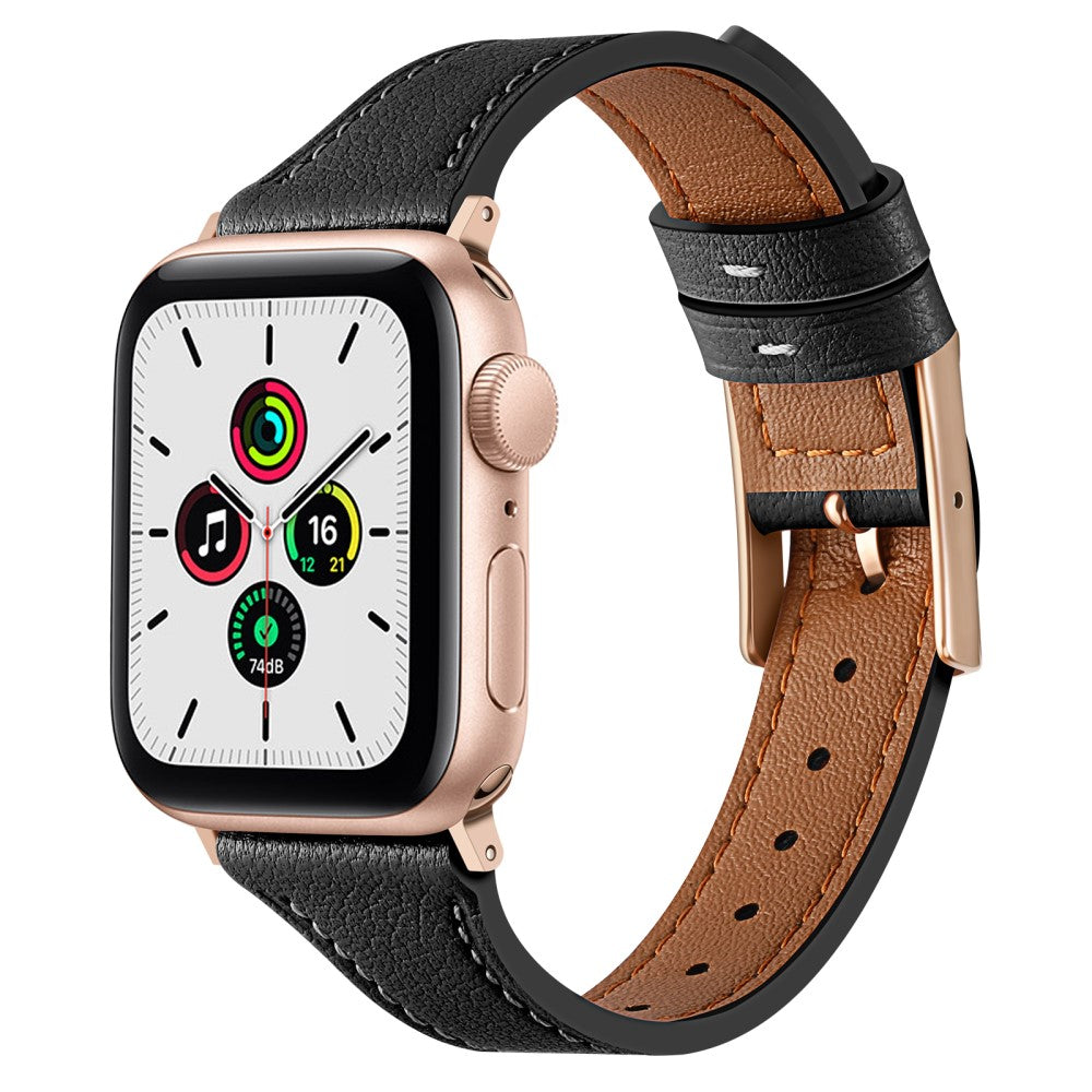 Smuk Universal Apple Ægte læder Rem - Sort#serie_3