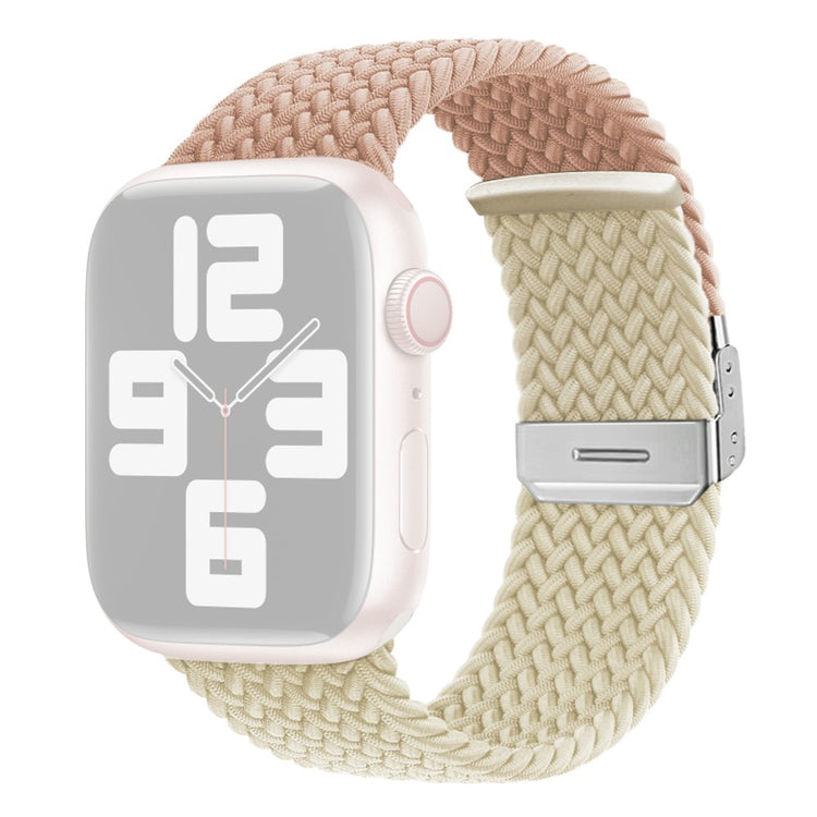 Tidsløst Nylon Universal Rem passer til Apple Smartwatch - Brun#serie_9