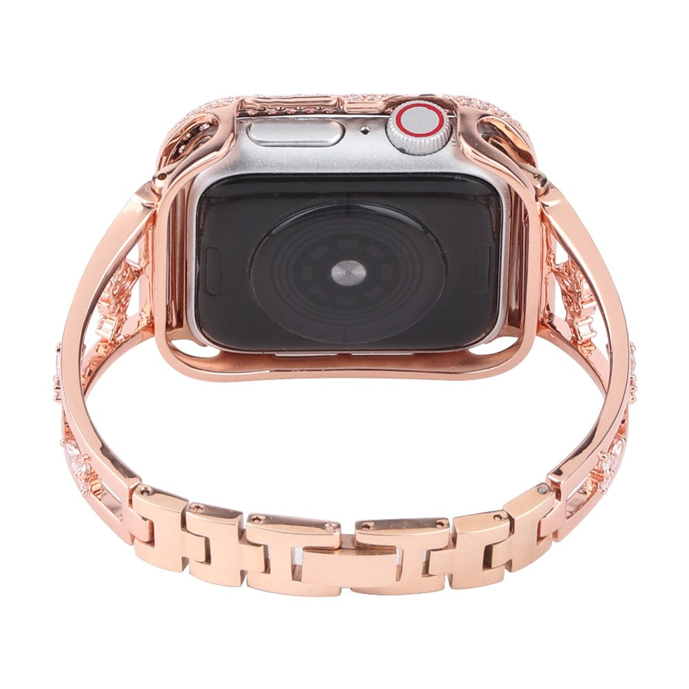 Rigtigt Nydelig Metal Universal Rem passer til Apple Smartwatch - Pink#serie_2