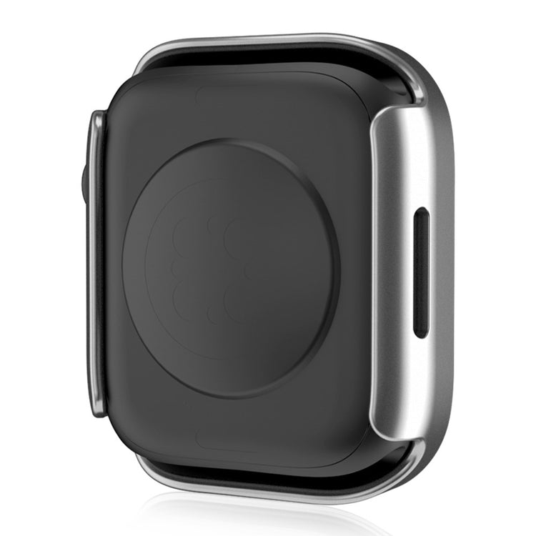 Mega Fed Apple Watch Series 8 (45mm) / Apple Watch Series 7 45mm Cover med Skærmbeskytter i Plastik og Hærdet Glas - Sølv#serie_10