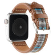 Comfortable Universel Apple PU Leather and Nylon Strap