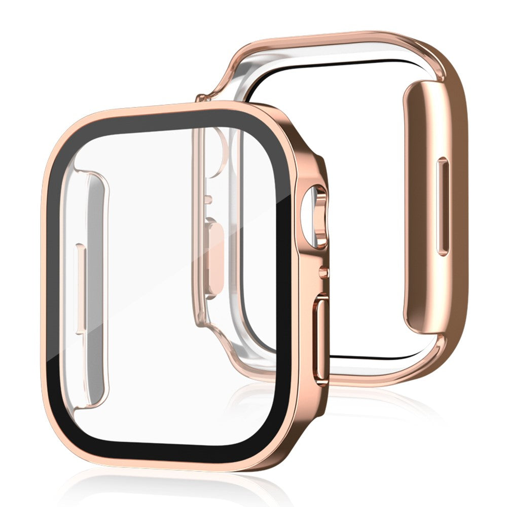 Mega Fint Universal Apple Cover med Skærmbeskytter i Plastik og Hærdet Glas - Pink#serie_5