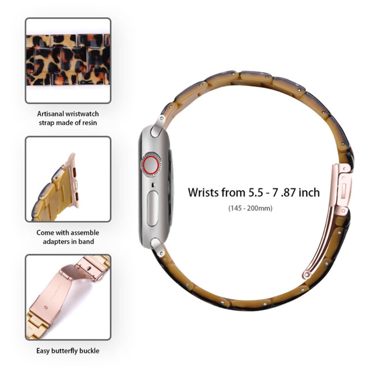 Apple Watch Series 1-3 42mm Metal Rem med Cover - Brun#serie_1