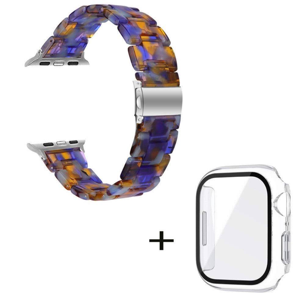 Apple Watch Series 1-3 42mm Metal Rem med Cover - Blå#serie_23