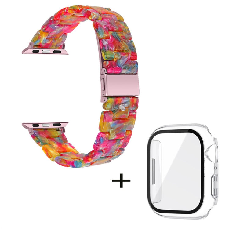 Apple Watch Series 1-3 42mm Metal Rem med Cover - Flerfarvet#serie_5