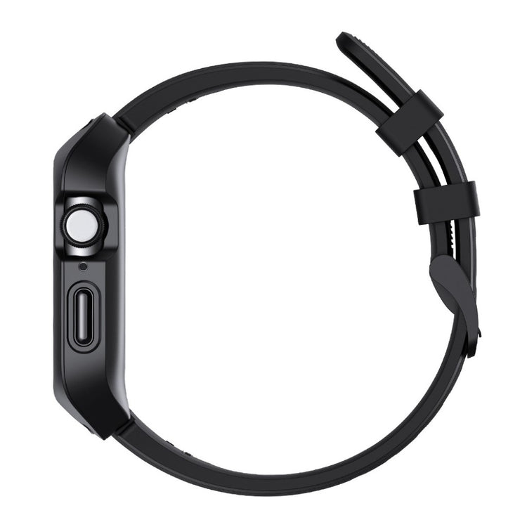 Vildt nydelig Apple Watch Series 1-3 42mm Silikone Rem - Sort#serie_1