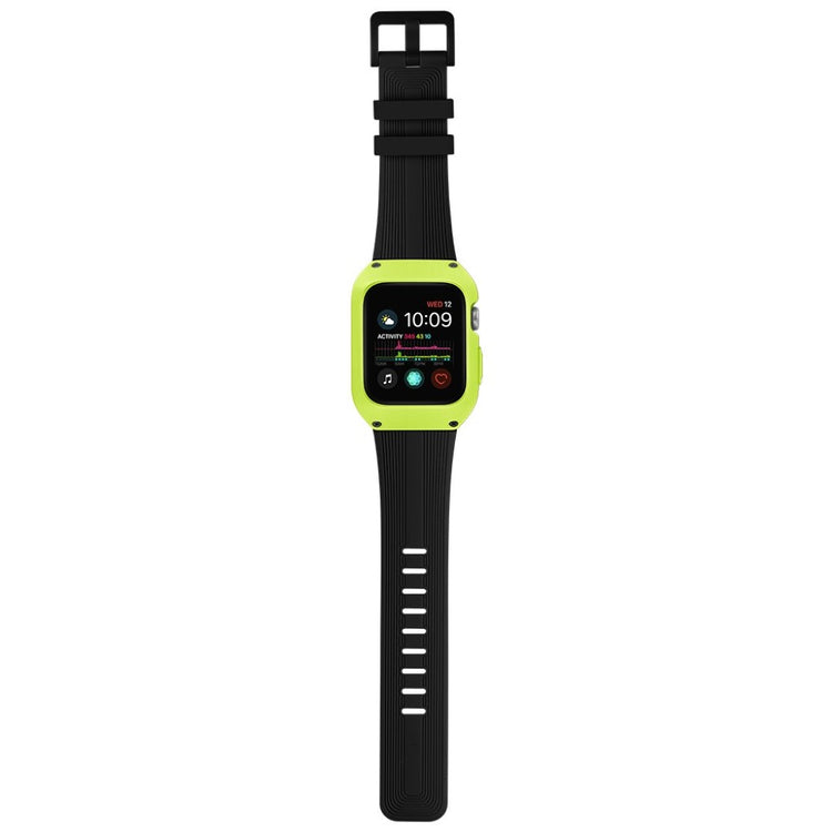 Vildt nydelig Apple Watch Series 1-3 42mm Silikone Rem - Sort#serie_4