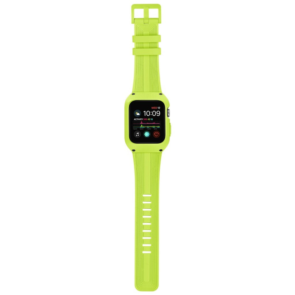 Vildt nydelig Apple Watch Series 1-3 42mm Silikone Rem - Grøn#serie_5