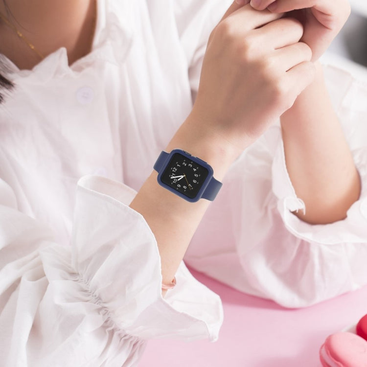 Vildt Fed Apple Watch Series 1-3 42mm Silikone Cover - Blå#serie_12