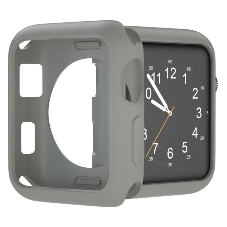 Vildt Fed Apple Watch Series 1-3 42mm Silikone Cover - Sølv#serie_3