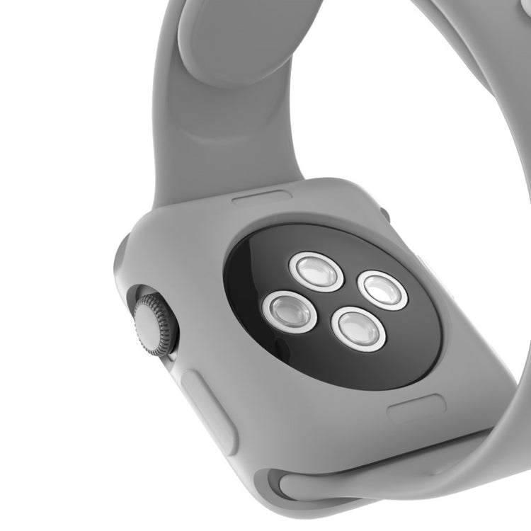 Vildt Fed Apple Watch Series 1-3 42mm Silikone Cover - Sølv#serie_4