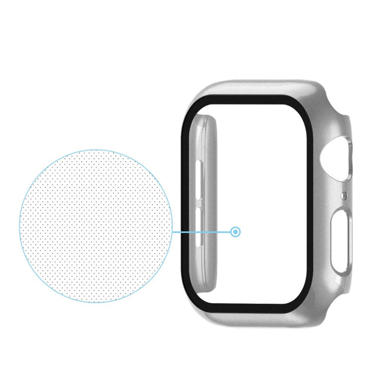 Alle Tiders Apple Watch Series 1-3 42mm Cover med Skærmbeskytter i Hærdet Glas - Sølv#serie_2