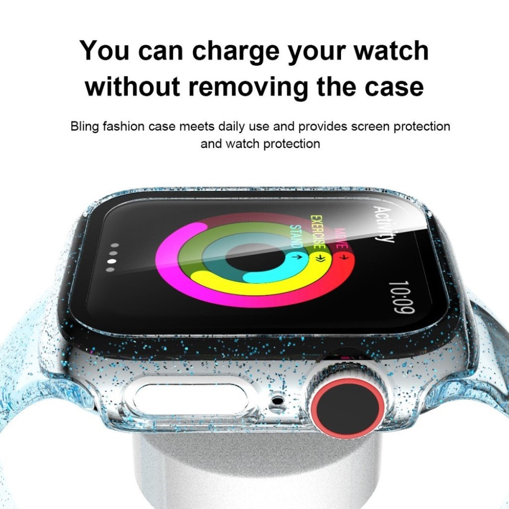 Beskyttende Apple Watch Series 1-3 42mm Plastik Cover - Blå#serie_5