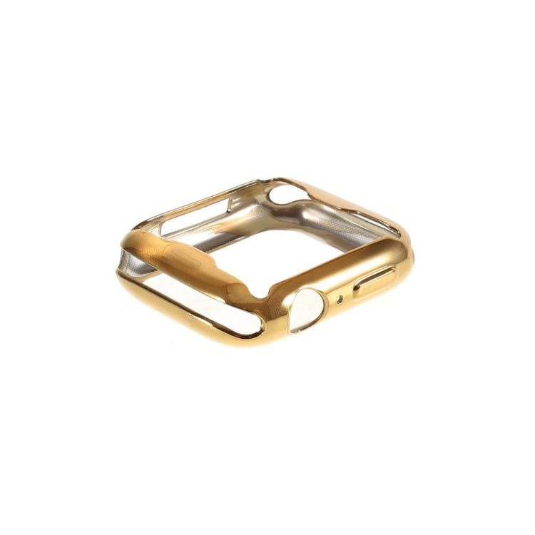 Apple Watch Series 1-3 42mm  Silikone og Glas Bumper  - Guld#serie_3