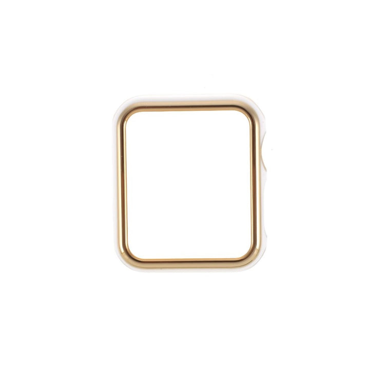 Apple Watch Series 1-3 42mm Stilfuld Plastik Bumper  - Guld#serie_1