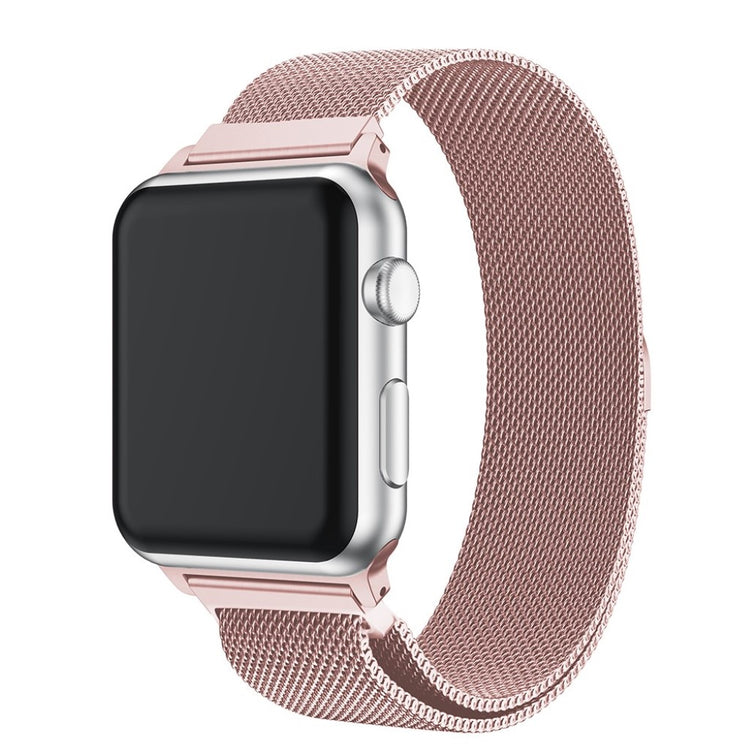 Komfortabel Apple Watch Series 1-3 38mm Metal Rem - Pink#serie_2