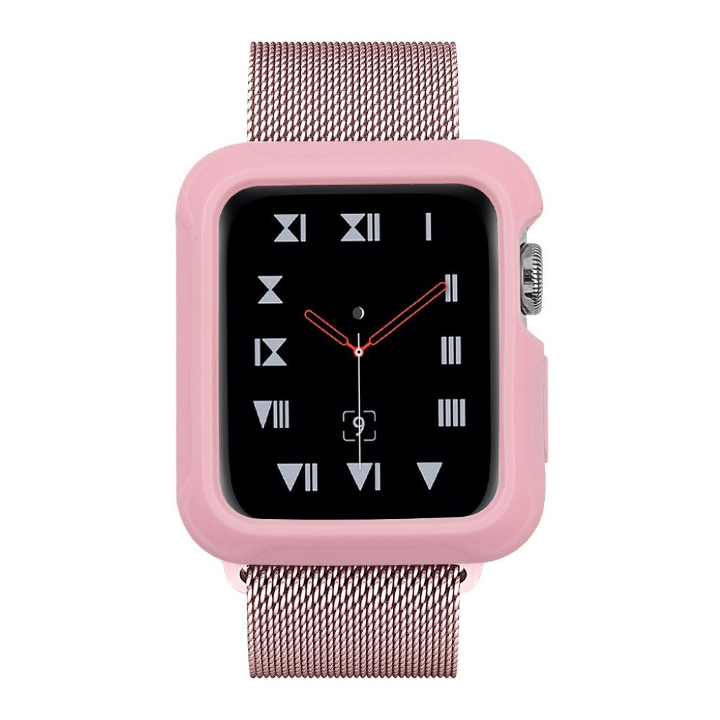 Mega Fed Apple Watch Series 1-3 38mm Silikone Cover - Pink#serie_5