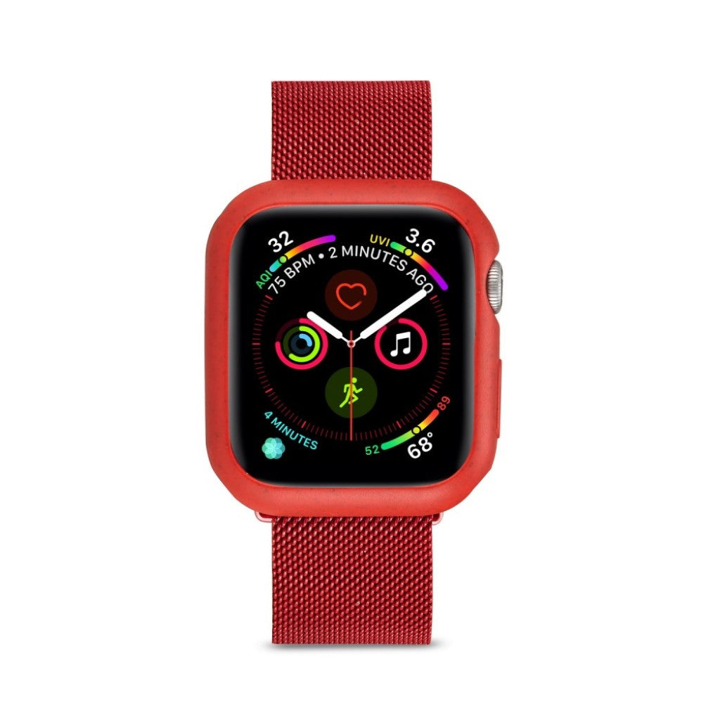 Rigtigt Fint Apple Watch Series 1-3 38mm Silikone Cover - Rød#serie_2