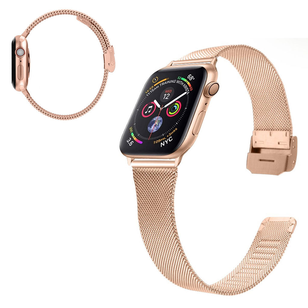 Stilren Apple Watch Series 1-3 38mm Metal Rem - Pink#serie_5