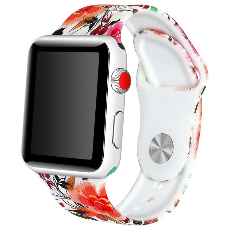 Godt Apple Watch Series 4 40mm Silikone Rem - Flerfarvet#serie_4