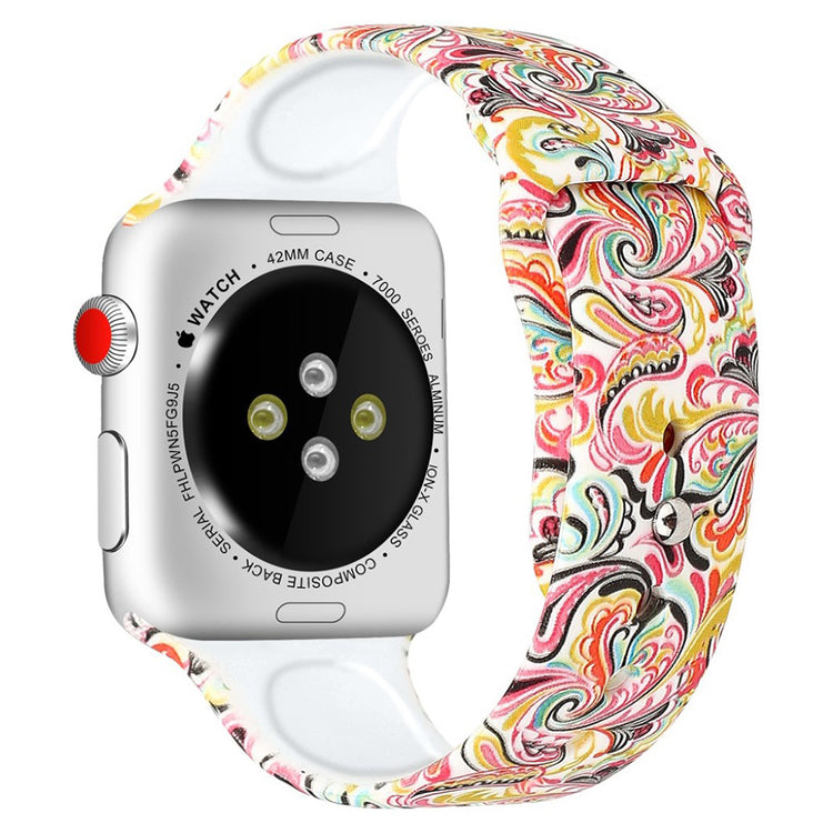 Godt Apple Watch Series 4 40mm Silikone Rem - Flerfarvet#serie_7