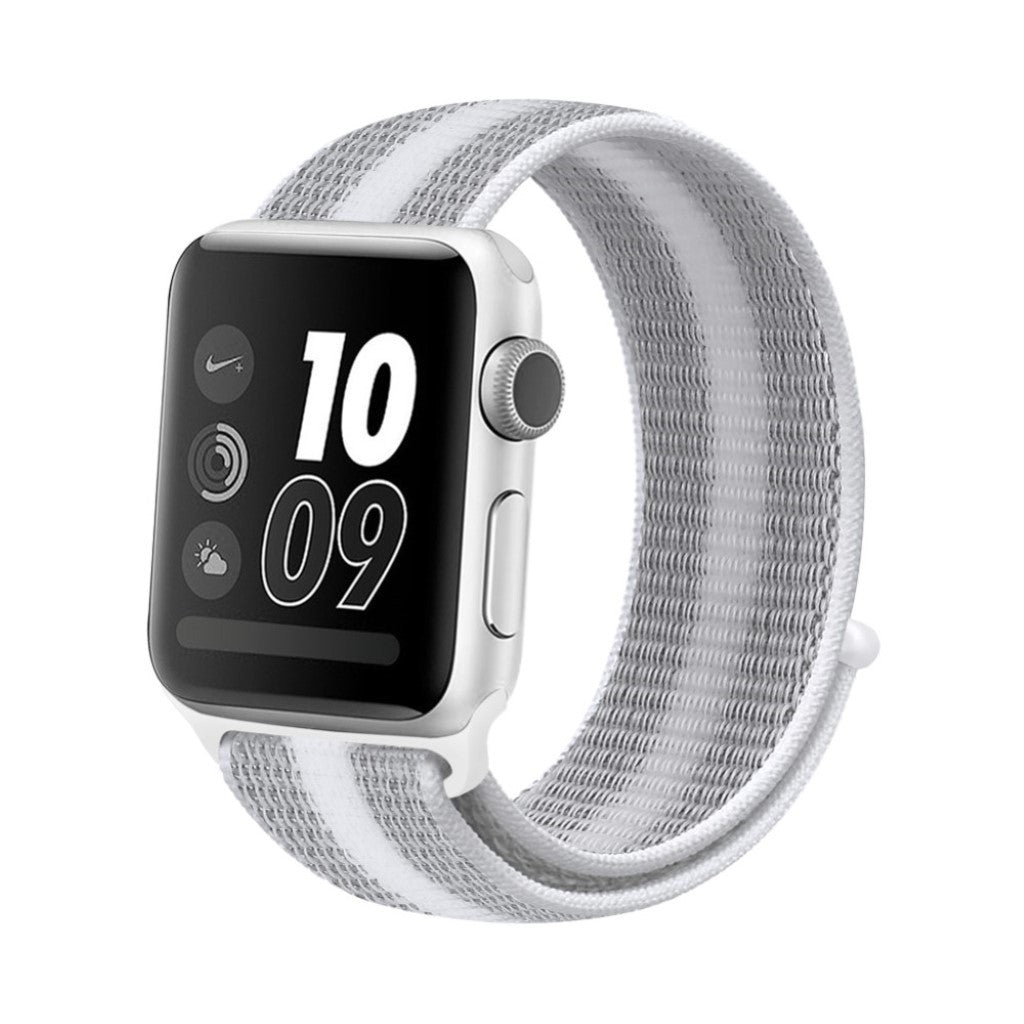 Meget sejt Apple Watch Series 4 40mm Nylon Rem - Sølv#serie_4