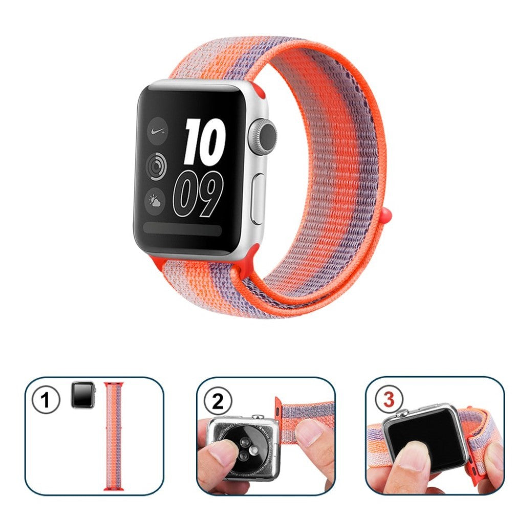 Meget sejt Apple Watch Series 4 40mm Nylon Rem - Orange#serie_5