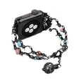 Superb Apple Watch Series 4 44mm Metal and Rhinestone Strap