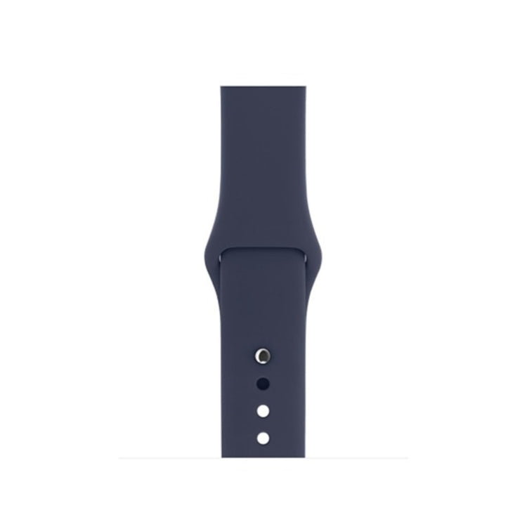Super skøn Apple Watch Series 4 44mm Silikone Rem - Blå#serie_18