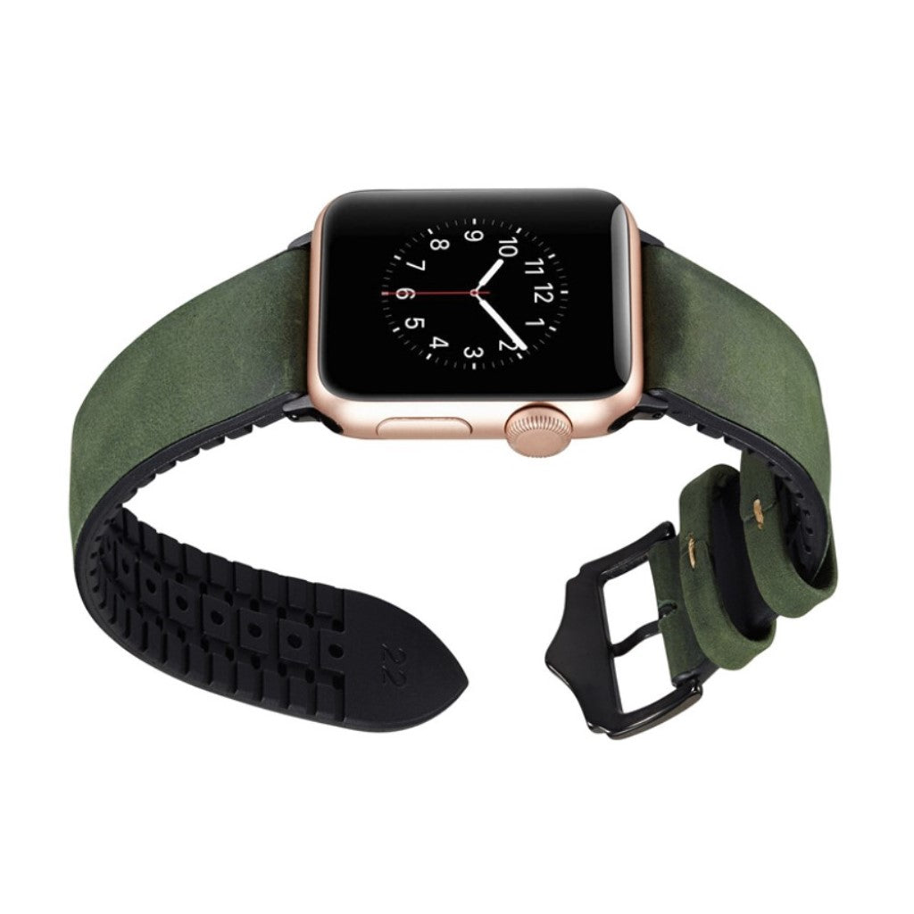 Rigtigt fantastisk Apple Watch Series 4 44mm Kunstlæder Rem - Grøn#serie_3