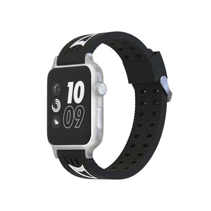 Fremragende Apple Watch Series 4 44mm Silikone Rem - Sort#serie_1