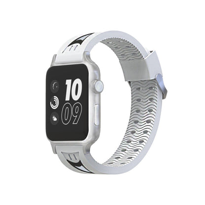 Fremragende Apple Watch Series 4 44mm Silikone Rem - Hvid#serie_2
