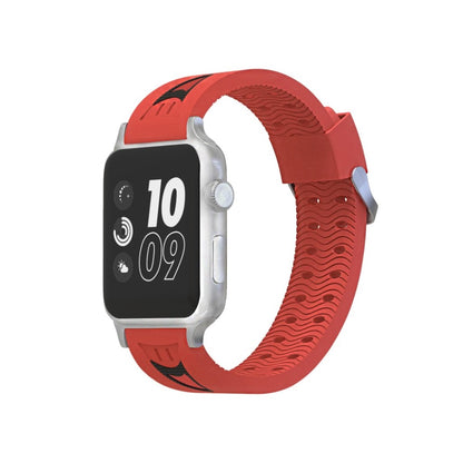 Fremragende Apple Watch Series 4 44mm Silikone Rem - Rød#serie_4