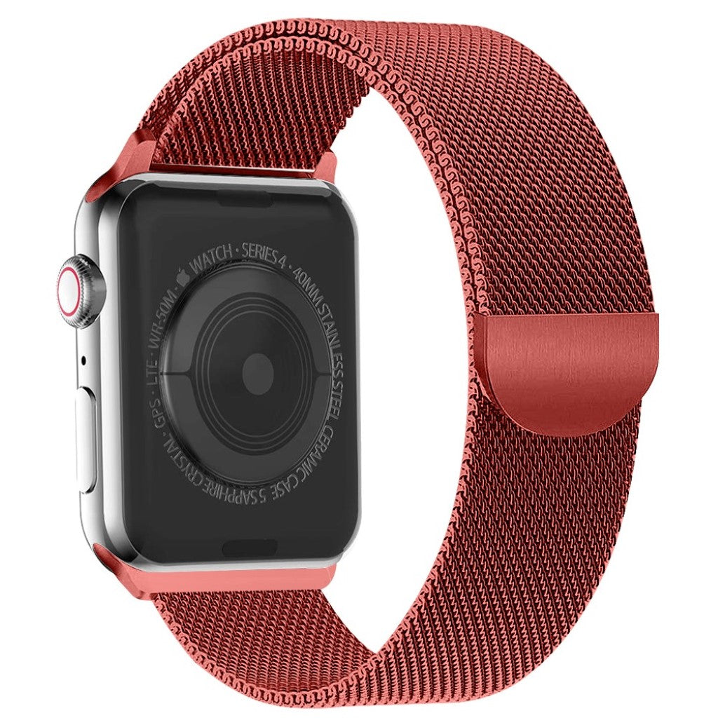 Rigtigt cool Apple Watch Series 4 44mm Metal Rem - Rød#serie_2