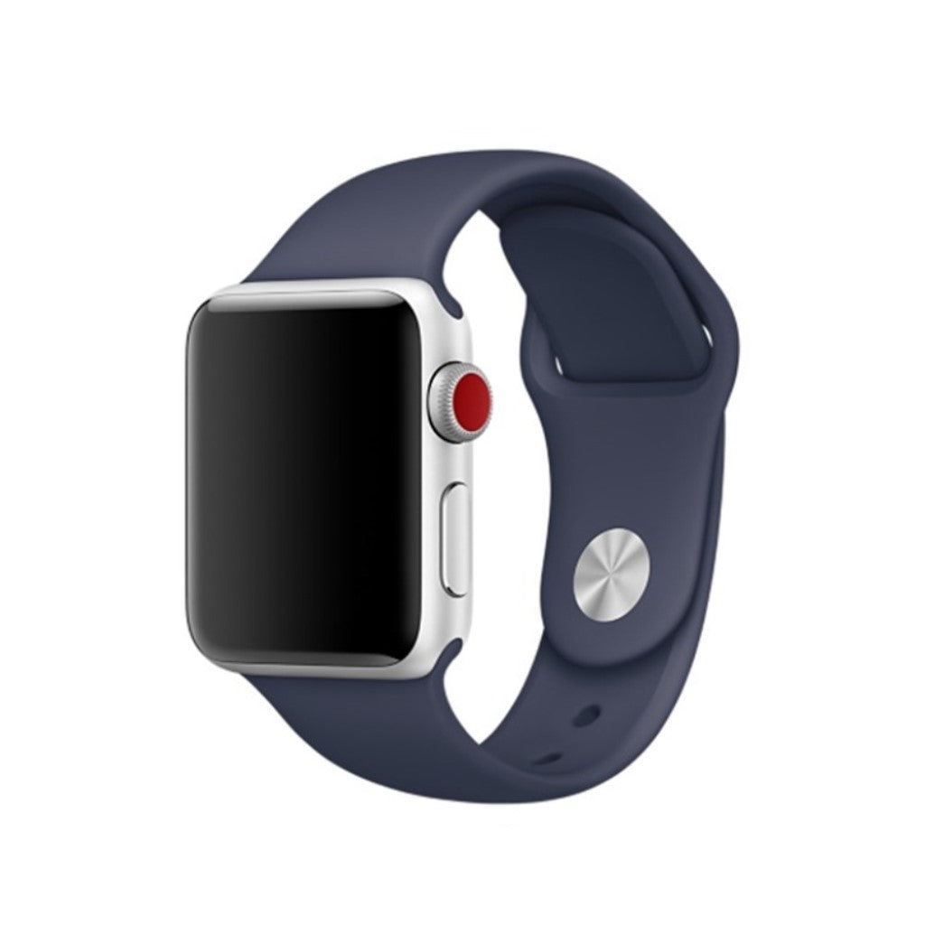  Apple Watch Series 5 44mm / Apple Watch 40mm Silikone Rem - Blå#serie_17