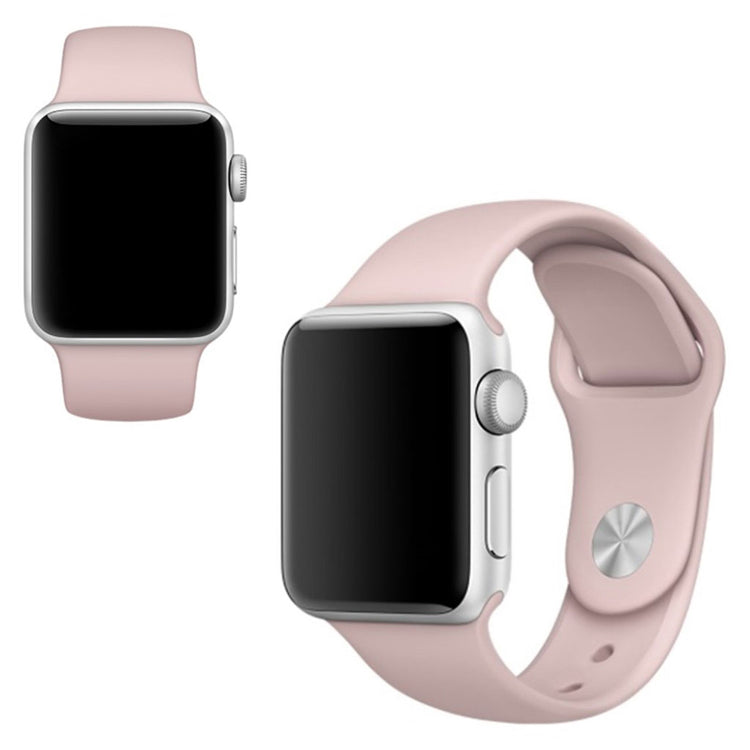  Apple Watch Series 5 44mm / Apple Watch 40mm Silikone Rem - Pink#serie_8