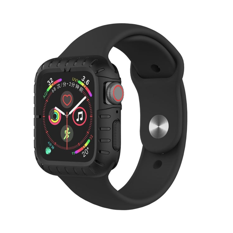 Mega Godt Apple Watch Series 5 40mm / Apple Watch 40mm Silikone Cover - Sort#serie_1