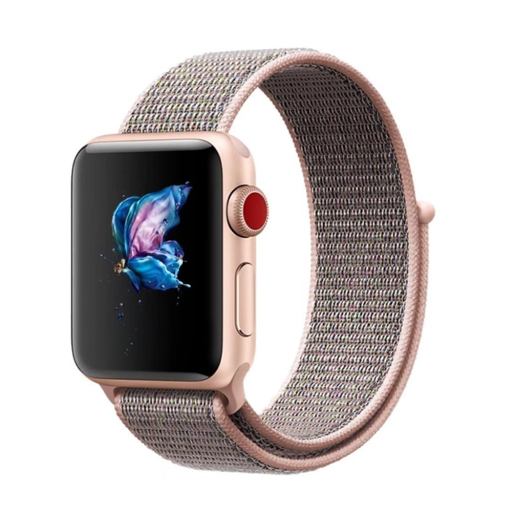 Meget sejt Apple Watch Series 5 40mm Nylon Rem - Pink#serie_8