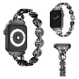 Superb Apple Watch Series 5 44mm Metal and Rhinestone Strap
