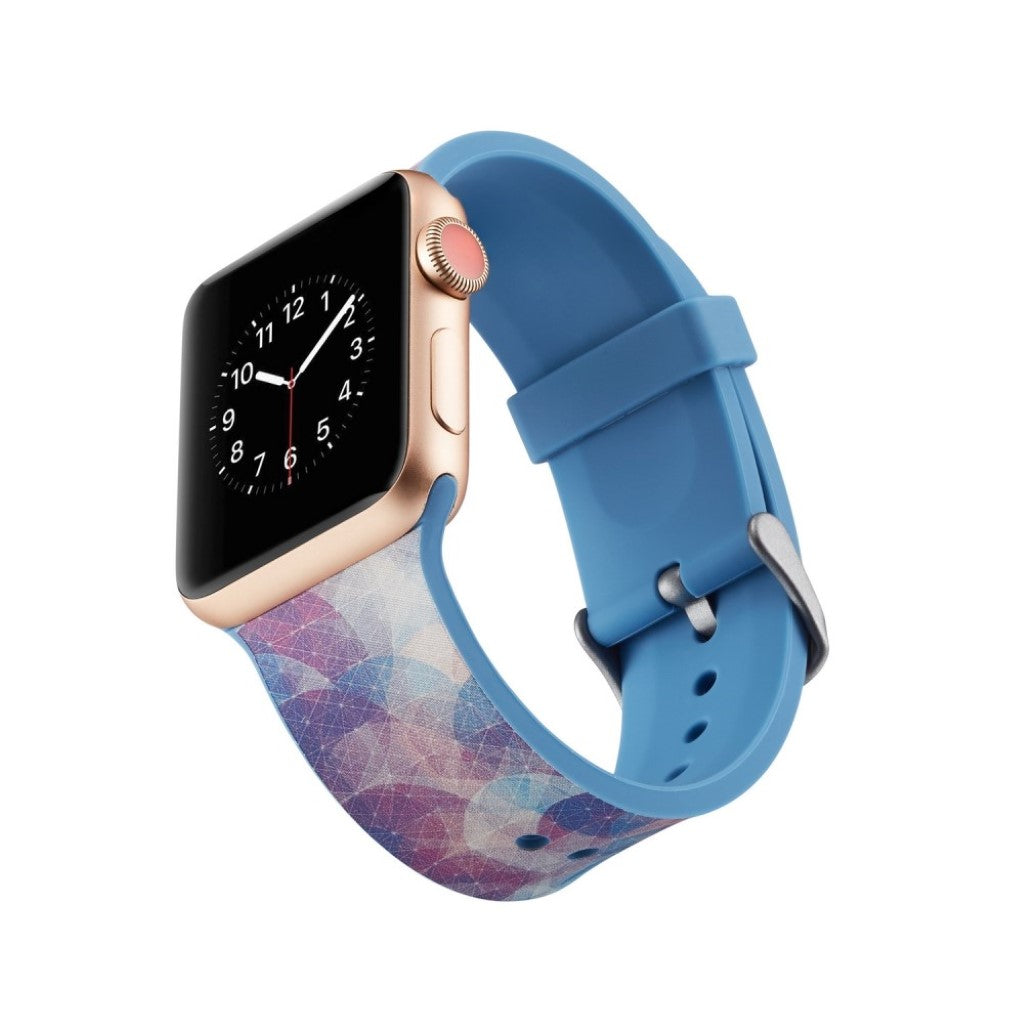  Apple Watch Series 5 44mm / Apple Watch 44mm Silikone Rem - Blå#serie_5