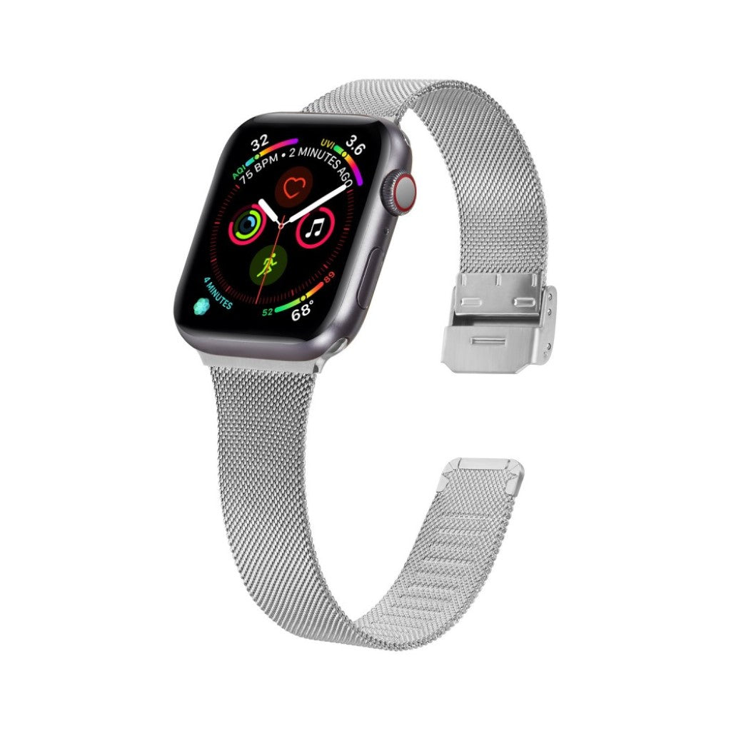 Fed Apple Watch Series 5 44mm / Apple Watch 44mm Metal Rem - Sølv#serie_2