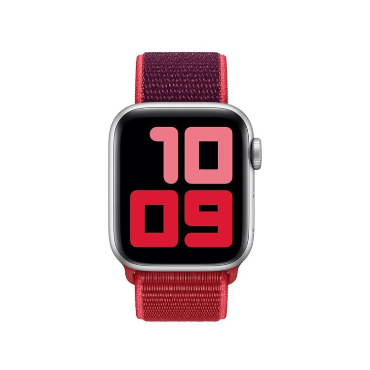 Fint Apple Watch Series 5 44mm Nylon Rem - Rød#serie_3