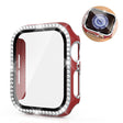 Absolutely Nice Apple Watch 44mm Cover with Screen Protector in Plastic, Rhinestone and Tempered Glass