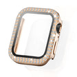 Absolutely Fashionable Apple Smartwatch Universel Cover with Screen Protector in Plastic, Rhinestone and Tempered Glass