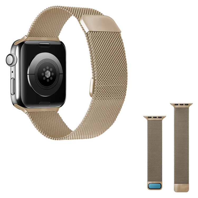 Meget kønt Universal Apple Metal Rem - Guld#serie_4