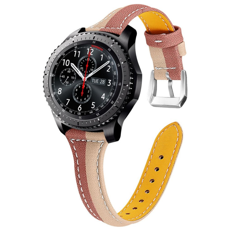  Samsung Gear S3 Frontier / Samsung Gear S3 Ægte læder Rem - Brun#serie_6